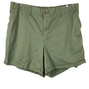 Women’s Old Navy Green Easy Chino Shorts Size 2X